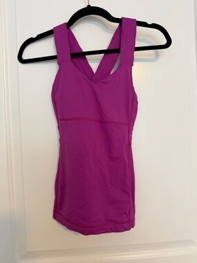 lululemon athletica Magenta Cross-Back Support Tank